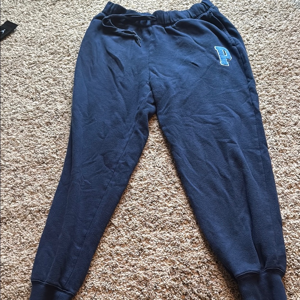 Blue Pink Logo Sweatpants